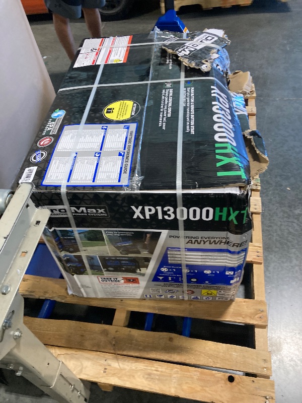 Photo 1 of ***NIB***NEED TRUCK FOR PICK UP***DuroMax XP13000HXT 13,000-Watt 500cc Tri Fuel Gas Propane Natural Gas Portable Generator with CO Alert, Black/Blue
