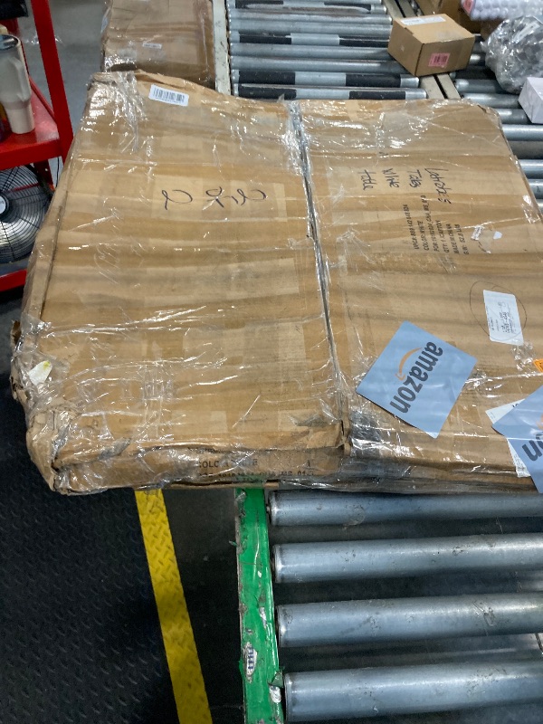 Photo 1 of *** ONE LEG IS MISSING, THERE ARE ONLY 3 ***Flash Furniture Nolan Commercial Grade 31.5" Square White Metal Indoor-Outdoor Bar Height Table