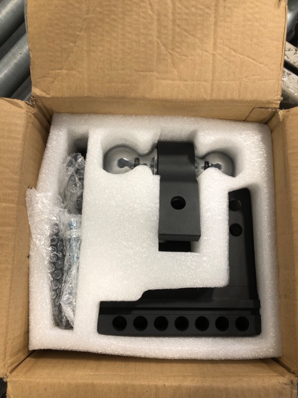 Photo 1 of Kohree 6 Inch Adjustable Trailer Hitch Fit 2 Inch Receiver, Dual Solid Ball 2" and 2-5/16"(12,500 LBS GTW), Drop & Rise Heavy Duty Aluminum Tow Hitch with 2" Hitch Tightener & 2 Locking Hitch Pin