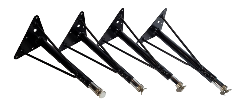 Photo 1 of (SET OF 4) FLASH FURNITURE ADJUSTABLE SHORT LEGS 
****LEGS ONLY