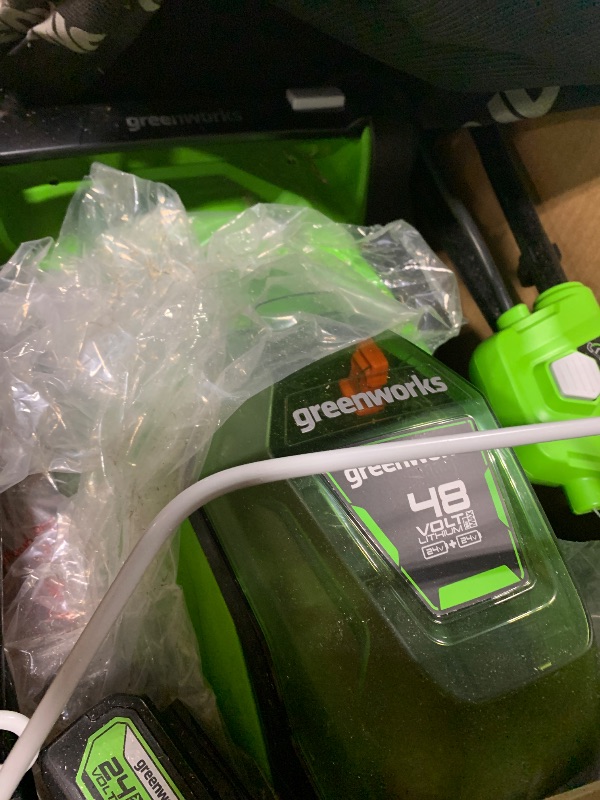 Photo 1 of ***NO BATTERIES****Greenworks 48V (2 x 24V) 17" Cordless (Push) Lawn Mower (125+ Compatible Tools), (2) 4.0Ah Batteries and Dual Port Rapid Charger Included