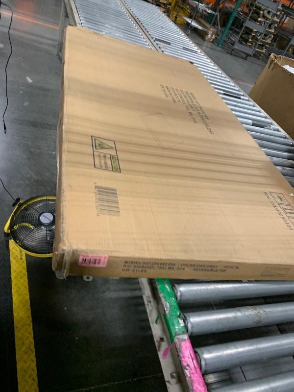 Photo 1 of ***LEGS MISSING***Flash Furniture 30''W x 60''L Rectangular Grey HP Laminate Activity Table - Height Adjustable Short Legs,