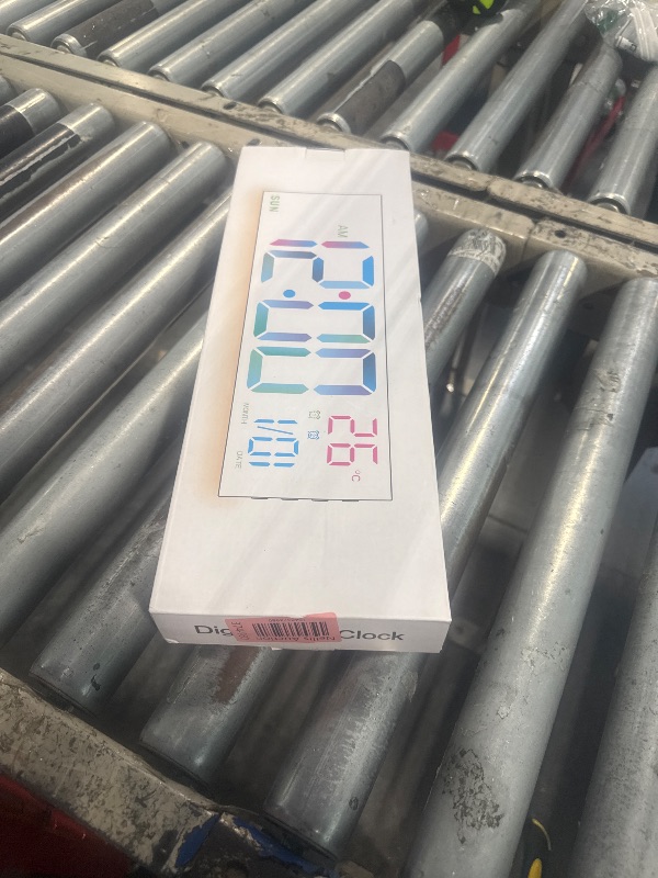 Photo 1 of ** MISSING CORD**
JALL 16.2" Large Digital Wall Clock with Seconds, Bluetooth Sync, Alarm Big LED, RGB Color, DST Temperature for Classroom Bedroom Garage Gym, Mount, Xmas, Birthday Gift for Aged Elderly Mother Father