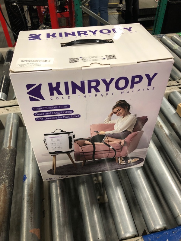 Photo 1 of **REMOTE HAS A SHORT** Cold Therapy Machine with Programmable Timer, Portable Ice Machine for Knee After Surgery, Knee Replacement Recovery System, Cryotherapy Pain Relief w/Compression Pad for,Shoulder, Hip and Ankle