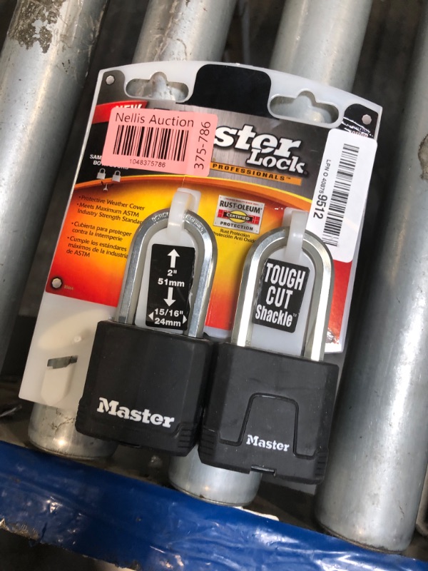 Photo 1 of **KEYS MISSING**Master Lock M515XTLH Magnum Heavy Duty Padlock with Key, 2 Pack Keyed-Alike
