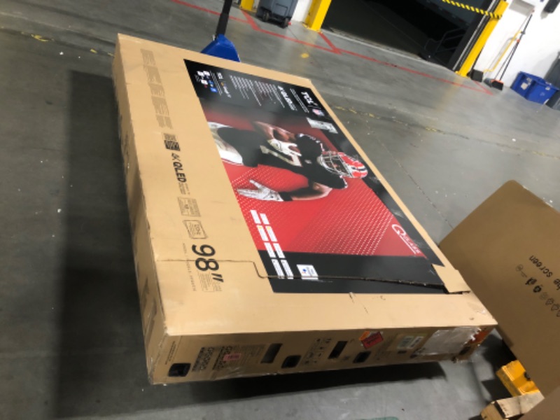 Photo 1 of ** UNABLE TO TEST**
TCL 98-Inch Q65 QLED 4K UHD Smart TV with Google TV (98Q651G, 2024 Model) Dolby Vision, Dolby Atmos, HDR Pro+, Game Accelerator Enhanced Gaming, Voice Remote, Works with Alexa, Streaming Television