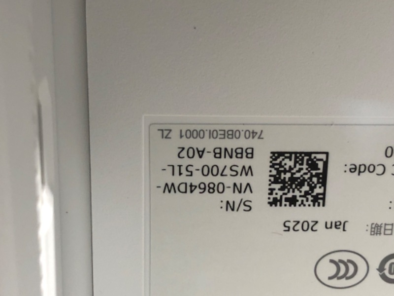 Photo 1 of ** USE FOR PARTS
Dell S2425HS Monitor - 23.8 Inch, FHD (1920x1080) Display, 100Hz Refresh Rate 1500:1 Contrast Ratio, TÜV Rheinland Eye Comfort 4 Star, Integrated 2x5W Speaker, Height/Tilt/Swivel/Pivot - Ash White