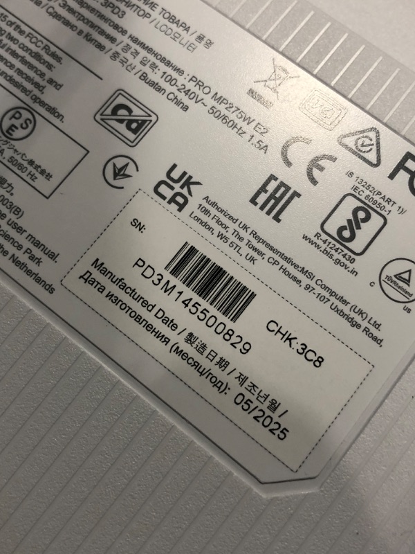 Photo 1 of ** WHITE 
Sceptre IPS 27 Inch 2K 2560 x 1440p QHD 75Hz DisplayPort HDMI 99% sRGB Build-in Speakers Machine Black (E275W-QPT)