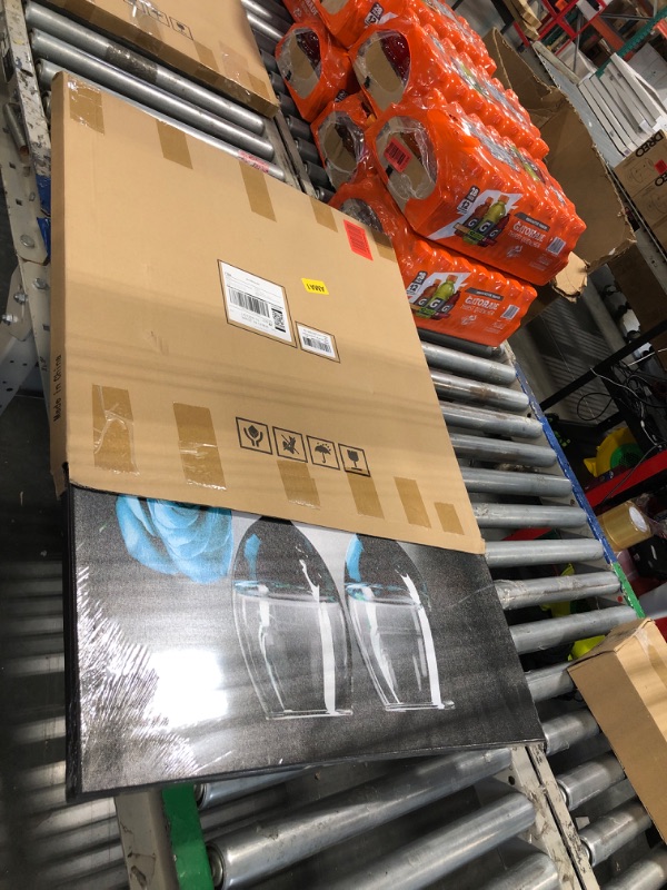 Photo 1 of ** BLUE
QIXIANG Red Wine Canvas Wall Art for Kitchen Decor Black and Red Rose Flower Painting Prints for Dining Room Restaurant Bar Tavern Decor (Rose Wine,16.00" x 24.00")