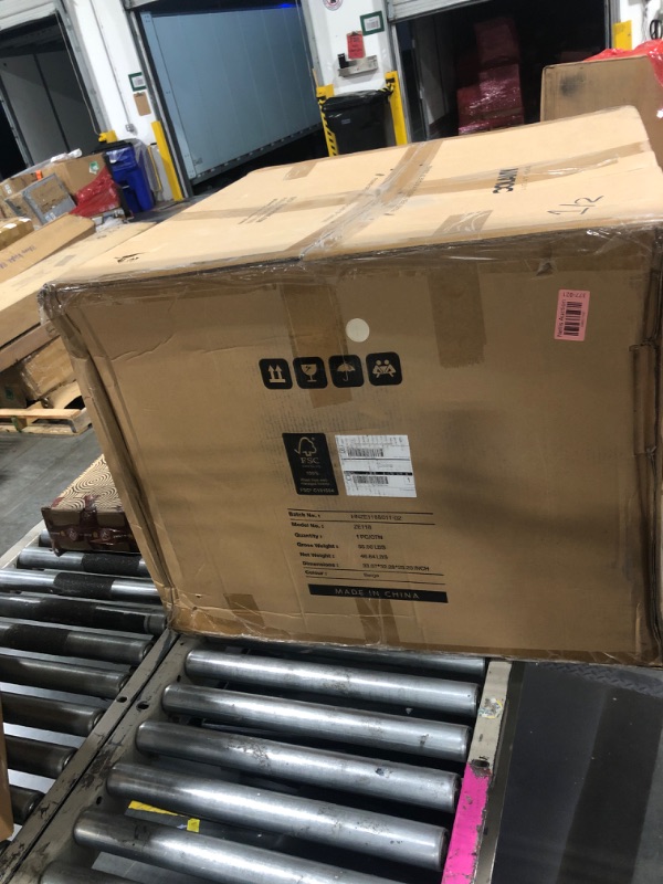 Photo 1 of ** ONE**
COLAMY 360°Swivel Accent Chairs, Mid-Century Modern Upholstered Chairs with Metal Base and Lumbar Pillow for Living Room, Bedroom, Home Office, 300 lbs Capacity,Beige,2pcs