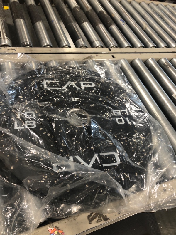 Photo 1 of ** SINGLE
Speckled Rubber Olympic Bumper Plate,10LBS SINGLE