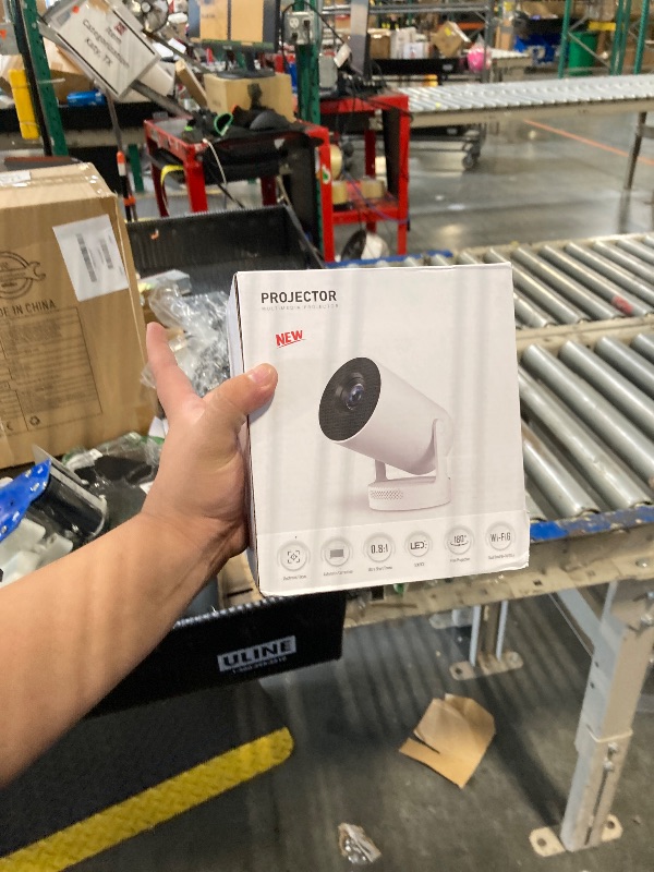 Photo 1 of ?Electric Focus?Mini Portable Projector with 4K Support, Bluetooth 5.4 WIFI6, 5watt Sound Base Speaker, 260 ANSI, Android 11, 210° Rotation , Auto Keystone Correction Video Projector HY300 PLUS