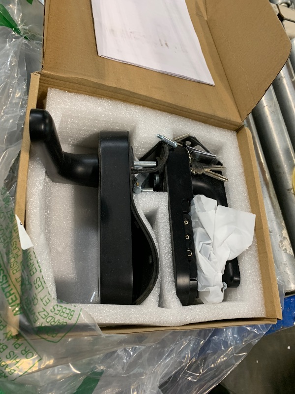 Photo 1 of ***MISSING HARDWARE***
EUUKAITARY Fingerprint Door Lock, Keyless Entry Door Lock, Smart Locks for Front Door, Built-in WiFi, App Remote Control, Digital Keypad Code Unlock, Auto-Lock, Electronic Deadbolts with Handle