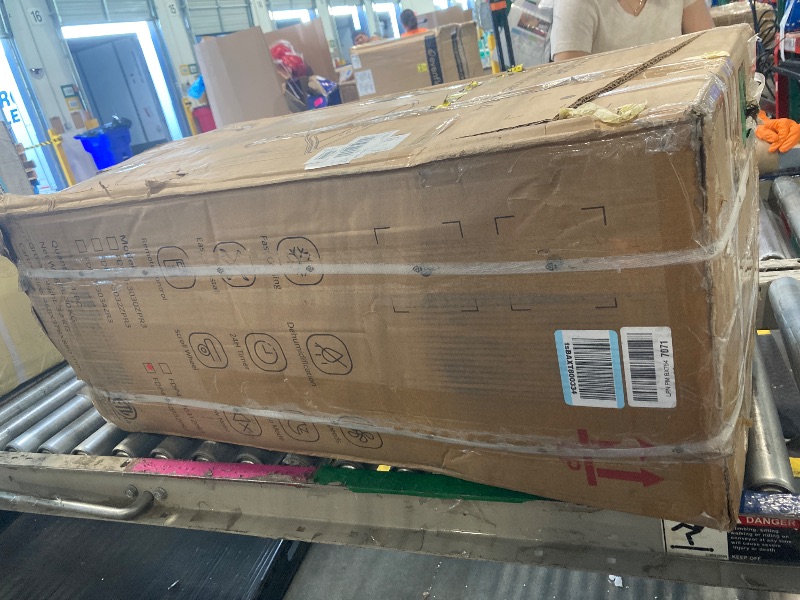 Photo 1 of **** VERY USED MISSING PARTS ***** 24" Windowless Portable Air Conditioner, 15H Timer & 120°Oscillation, 3-IN-1 Portable AC Unit with Remote, 2-Gal Tank, 3 Modes & 3 Speeds, Ultra-Quiet Ventless Swamp Cooler for Home Office, Milk