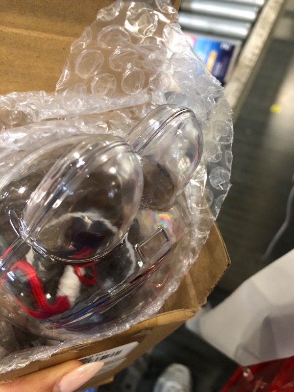 Photo 1 of LUFEEMGA Protective Case for LABUBU Sitting Happy Factor,Clear Plastic Display Sit Style Protective Cover PVC Bag Hanging Model Box with Keychain, Sitting Red Soda Can