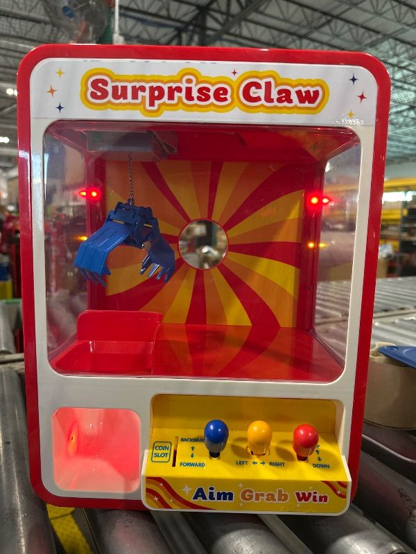Photo 1 of **DOES NOT INCLUDE PRIZES, ONLY THE CLAW MACHINE** JOYIN Claw Machine Arcade Toy with LED Light & Adjustable Sound, Rechargeable Dispenser Toys Mini Vending Machine for Kids - Perfect Christmas & Birthday Big Gifts for Kids, Ages 3+