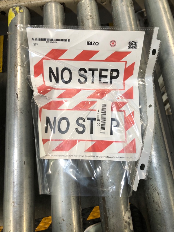 Photo 1 of (2 Pack) No Step Sticker Vinyl Decal - Airplane Wing Warning - Window Indoor Outdoor Waterproof (X2PS33)