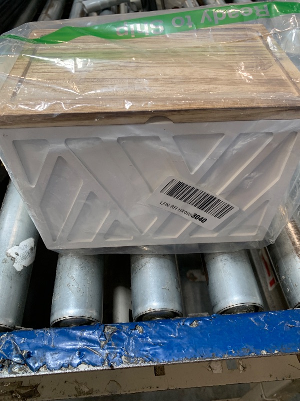 Photo 1 of ****SMALL ENOUGH FOR TAMPONS Tampon Holder for Bathroom Decor, Feminine Product Organizer with Lid, Shark Week Tampon Storage, Wood Pad and Tampon Organizer for Toilet Organizer, Bathroom Accessories Box for Girl Stuff