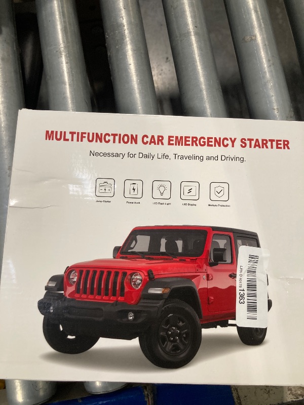 Photo 1 of Jump Starter with Air Compressor, 5000A Car Battery Jump Starter (9.0L Gas/7.0L Diesel), 150PSI Tire Inflator 12V Car Battery Jumper Starter Portable with Jumper Cables, LED Light