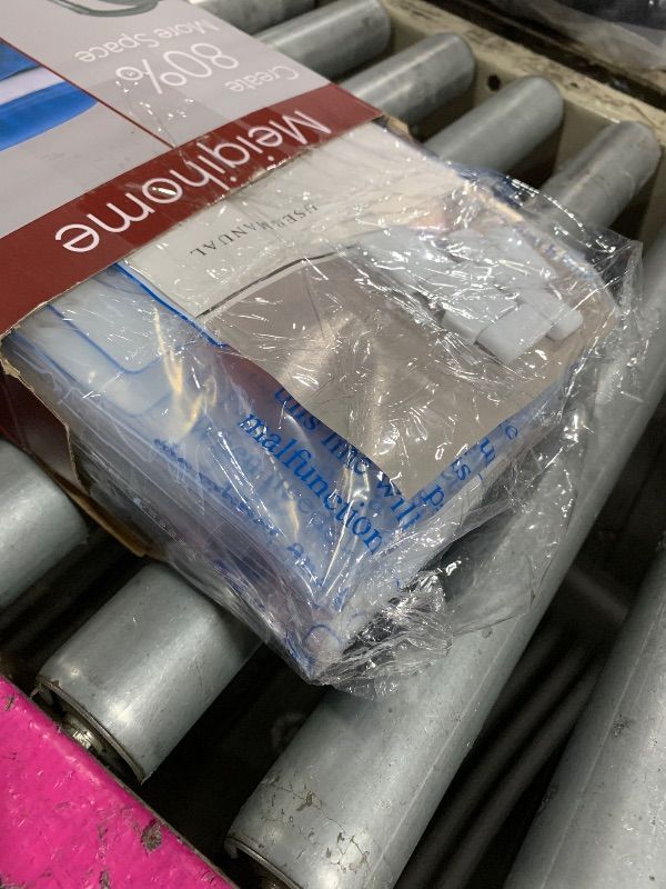 Photo 1 of ****MISSING TWO BAGS*** Vacuum Storage Bags 8 Combo (3 Jumbo/3Large/2 Medium), Space Saver Sealer Bags,Plastic Packaging Bags, Airtight Compression Bags for Clothes, Pillows, Comforters, Blankets, Bedding. *****ORIGINAL PACKAGE******
