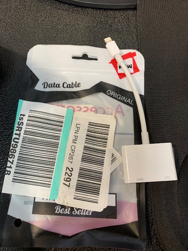 Photo 1 of [Apple MFi Certified] Apple Lightning to HDMI Adapter for iPhone to TV, 1080P Digital AV Adapter Sync Screen Connector Cable Compatible for iPhone 14 13 12 11 XS XR X 8 iPad to HDTV Projector Monitor