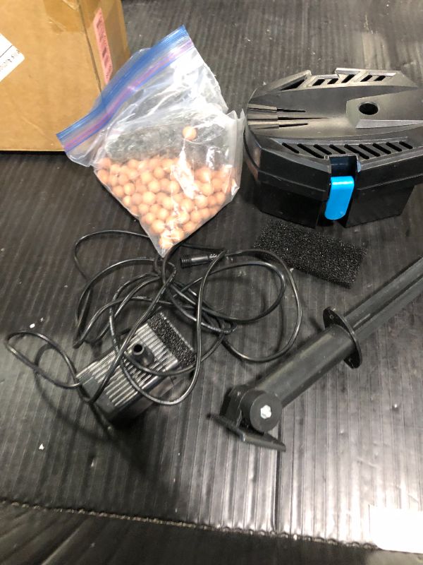 Photo 1 of (SPARE PARTS) POPOSOAP Solar Fountain Pump with Pond Filter Kit Built-in 3000mAh Battery Backup, 8W Solar Water Fountain Pump, Pond Filters for Outdoor Ponds Bird Baths DIY Water Feature