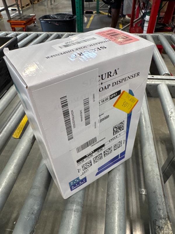 Photo 1 of **NEEDS TO BE CLEANED** Secura 17oz Automatic Liquid Soap Dispenser, Touchless Battery Operated Hand Soap Dispenser with Adjustable Soap Dispensing Volume Control Dial, Personal Care Dispenser for Household Use (Chrome)