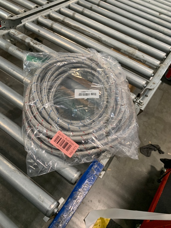 Photo 1 of 15 FT Washing Machine Hose,Long Washer Water Supply Hoses Hot And Cold Connection(2Packs),Washer Machine Hose Universal Fit for All Standard Wash Machines-by MIFLUS