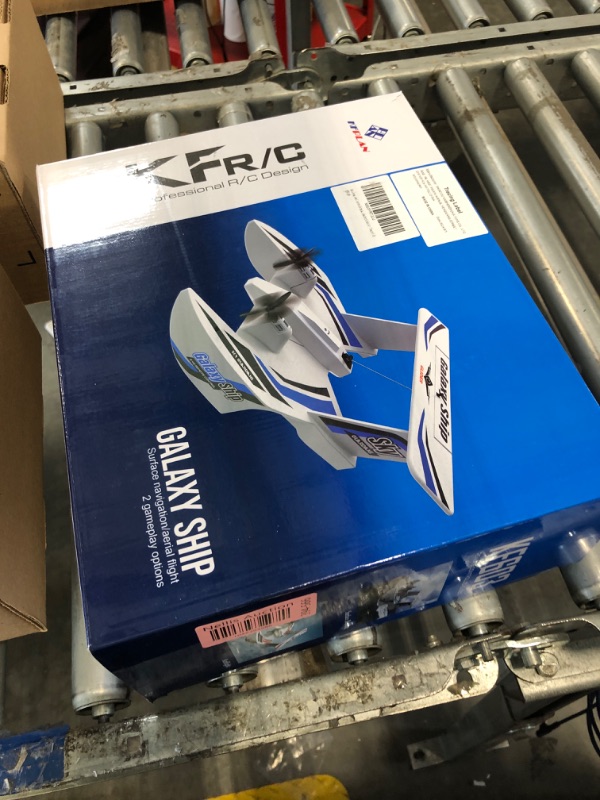 Photo 1 of fisca Remote Control Airplane RC Amphibious Plane 2.4Ghz 3 Channel Foam Drone RTF Aircraft Take Off from Land and Water, with Gyroscope and 2 Batteries for Kids 14+ Years Old