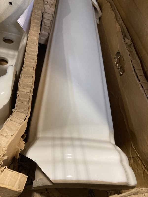 Photo 1 of ***Similar***
GarveeTech Bathroom Pedestal Sink, Pedestal Sink Combo for Restroom, 20''L X 17"W White Freestanding Ceramic Pedestal Sink With Overflow Hole and Pre-Drilled Single Hole