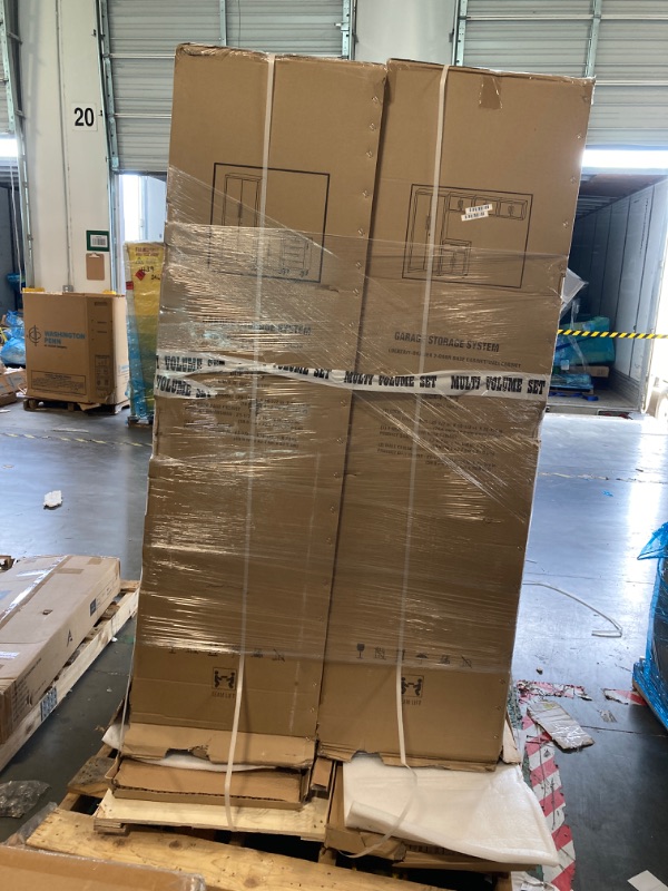 Photo 1 of Torin Garage Cabinets Storage System, 9 Piece Included Steel Drawers Rolling Chest,Locked Storage Cabinet, Perfect for Organizing Garage and Tools, 129.92", Black/Grey