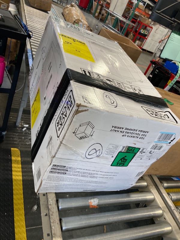 Photo 1 of **MISSING PARTS**BLACK+DECKER 10,000 BTU Portable Air Conditioner for Rooms up to 450 Sq. with Remote Control, White