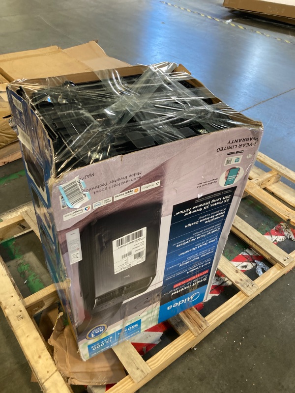 Photo 1 of **PARTS ONLY**Midea Duo 14,000 BTU (12,000 BTU SACC) High Efficiency Inverter Ultra Quiet Portable Air Conditioner, with Heat up to 550 Sq. Ft., Works with Alexa/Google Assistant, with Remote Control & Window Kit