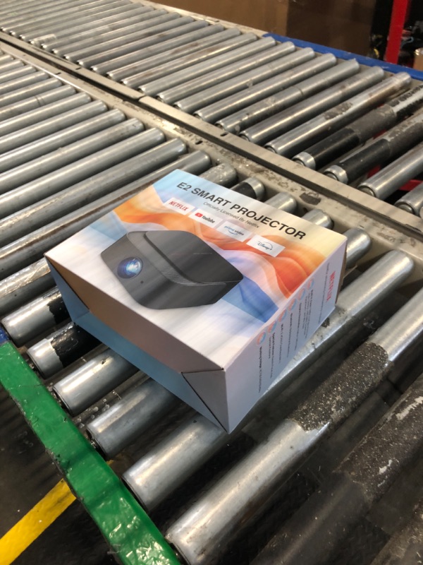 Photo 1 of [2025 Netflix-Official | 386+ Built-in Apps] DBPOWER E2 Smart Projector with WiFi and Bluetooth, Mini Projector 4K Support with Netflix, Youtube, Disney+, Hulu, Max, Crunchyroll w Portable Case