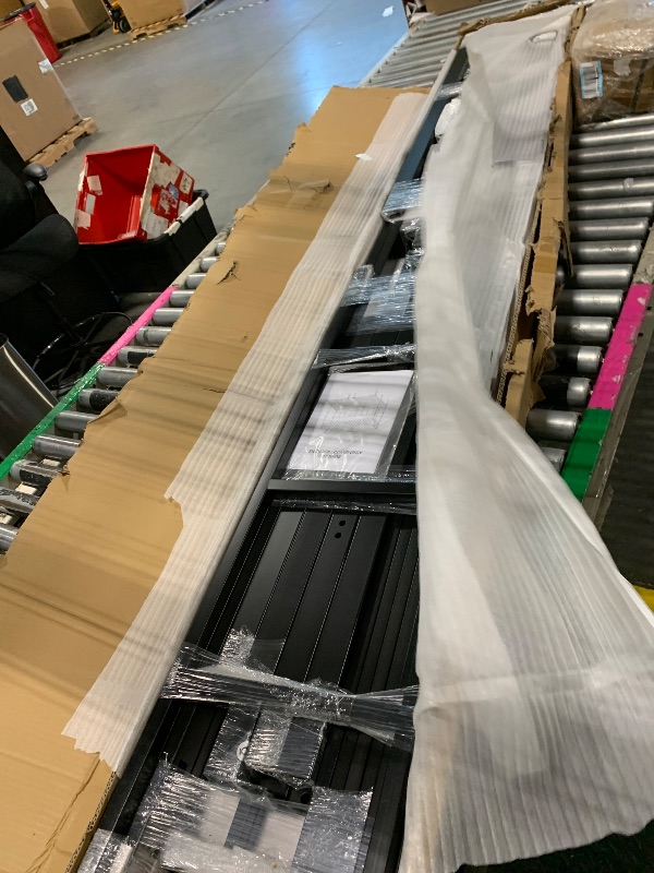 Photo 1 of *PARTIAL SET**DERCASS Metal Triple Bunk Bed with Ladder and Guardrails.Separable for Bedroom,No Box Spring Needed (Black, Twin Over Twin & Twin). 