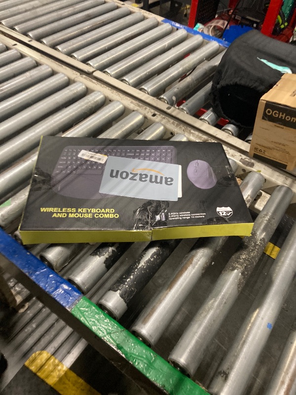 Photo 1 of Wireless Keyboard and Mouse, Wrist Rest, Sleep Mode, Long Battery Life, 2.4G Lag-Free Ergonomic Keyboards Mouse Combo, Silent Keyboard Cordless Set for Computer, Laptop, PC, Mac