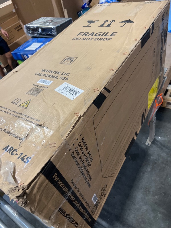 Photo 1 of *** FOR PARTS ONLY NO RETURNS FINAL SALE ***Whynter Portable Air Conditioner 14,000 BTU with Dual Hose Dehumidifier & Cooling Fan for 500 Sq Ft Rooms, Includes AC Unit Window Kit, ARC-14S (9,500 SACC)