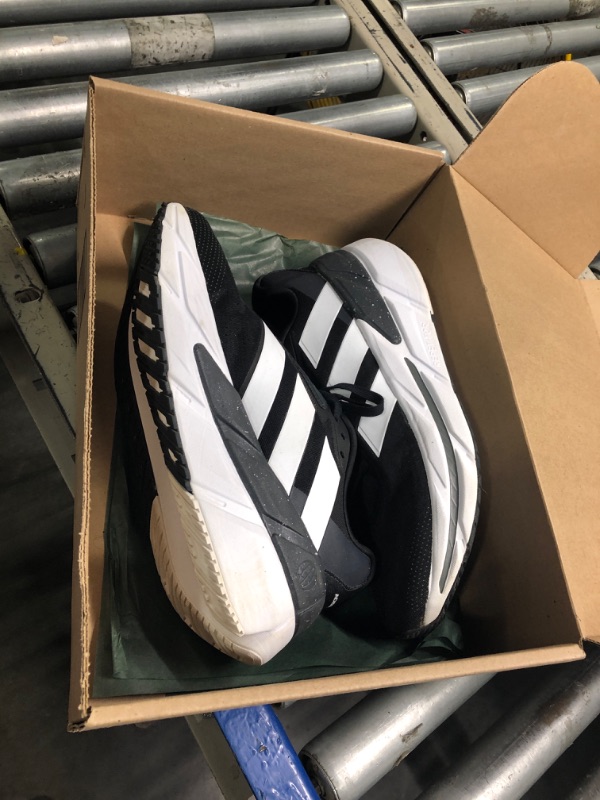 Photo 1 of adidas Men's Adistar CS 2 Sneaker, Black/White/Carbon, 11.5