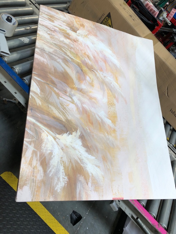 Photo 1 of **FRAME IS DAMAGED**Stupell Industries Beige Breezy Prairie Grasses Canvas Wall Art, Design by Danhui Nai