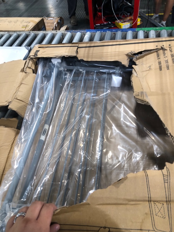 Photo 1 of ****MISSING BLACK FABRIC*******Rubbermaid Commercial Products, Collapsible X Cart, Black, Steel 8 Bushel Bin, Commercial Laundry Cart with Wheels for Hotel/Nursing Home/Home/College Easily Move Laundry/Supplies/Groceries