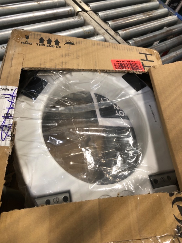 Photo 1 of ** SIMIALR
Drive Medical RTL12027RA 2-in-1 Raised Toilet Seat with Removable Padded Arms, Standard Seat