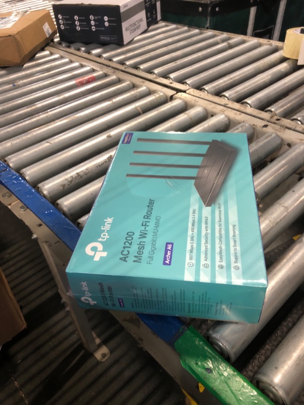 Photo 1 of ** SEALED
TP-Link AC1200 Gigabit WiFi Router (Archer A6) - Dual Band MU-MIMO Wireless Internet Router, 4 x Antennas, OneMesh and AP mode, Long Range Coverage