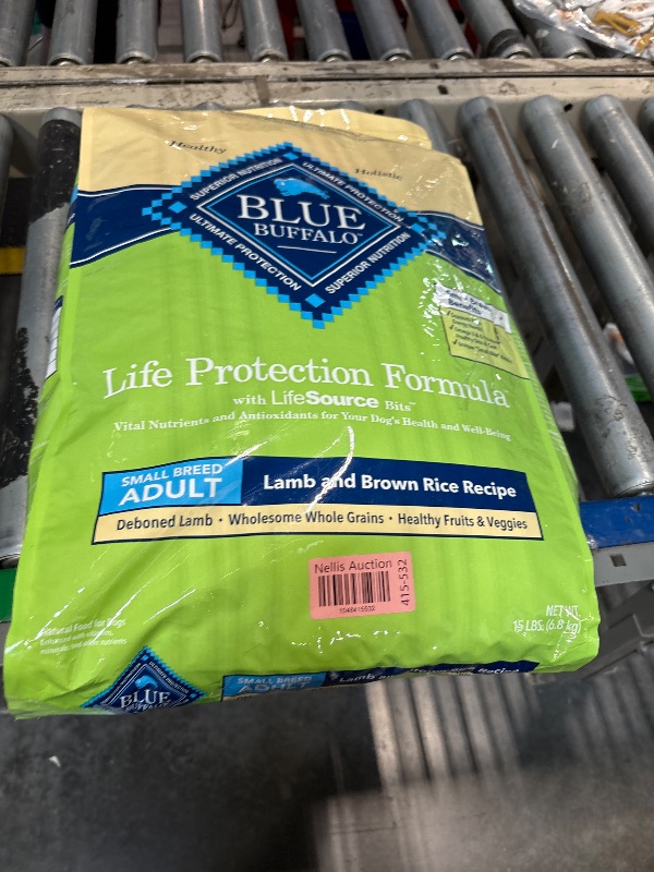 Photo 1 of **best by 11-2025**Blue Buffalo Life Protection Formula Adult Small Breed Dry Dog Food, Supports High Energy Needs, Made with Natural Ingredients, Lamb & Brown Rice Recipe, 15-lb Bag