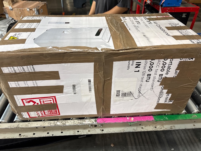 Photo 1 of 14000 BTU Portable Air Conditioners,Cools Up to 700 Sq.Ft,Portable AC Unit with Remote Control,Cooling,Fan,Dehumidification,Sleep Mode& Installation Kits for Large Rooms,White