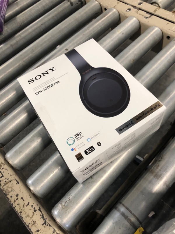 Photo 1 of (LOOK AT SECOND PICTURE) NEEDS CHARGER Sony WH-1000XM4 Wireless Premium Noise Canceling Overhead Headphones with Mic for Phone-Call and Alexa Voice Control, Black WH1000XM4,
