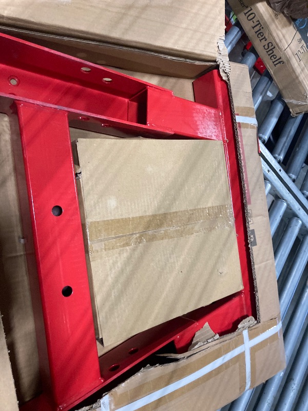 Photo 1 of ***SOLD FOR PARTS - MISSING HARDWARE****
2-Ton Hydraulic Shop Crane Folding Engine Hoist with Lever, 4400Lbs Capacity w/6 Steel Casters - Heavy-Duty Portable Car Lift for Truck Engines, Boat Motors, Farm Equipment (Net Wt. 168 lbs)