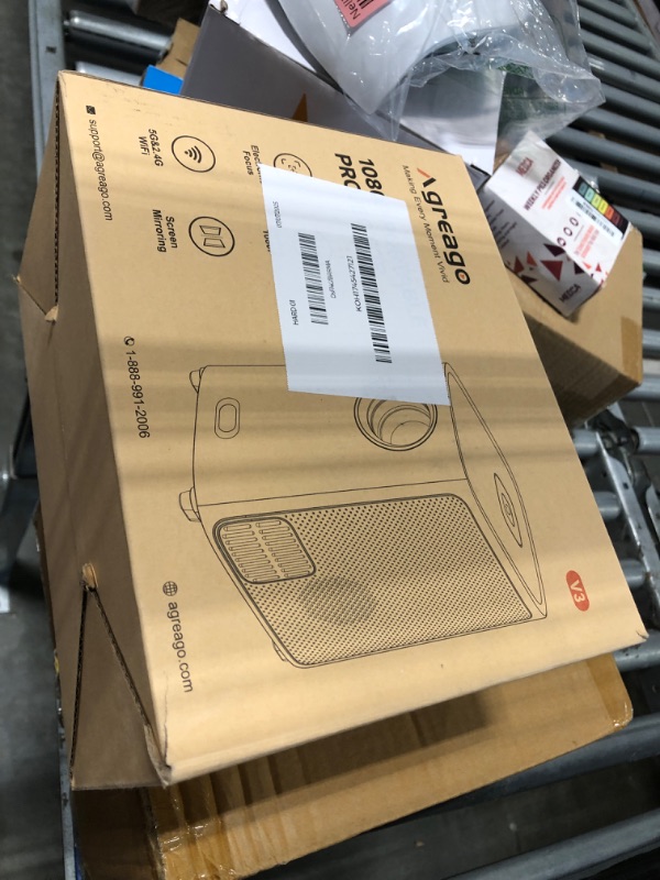 Photo 1 of [Electric Focus]Projector with WiFi and Bluetooth, Native 1080P 15,000 Lumens 4K Supported, Agreago Outdoor Movie Projector for Home Theater UP to 300", for iOS/Android/Laptop/TV Stick/HDMI/USB
