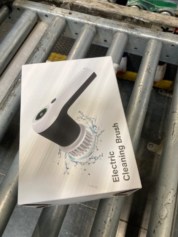 Photo 1 of *Missing Parts - Check clerk notes*
PUFTEM Electric Spin Scrubber, Cordless Shower Scrubber with Battery Level Display, 2 Speeds Electric Scrubber for Cleaning with 6 Replaceable Heads, Cleaning Brush for Bathroom/Sink/Window