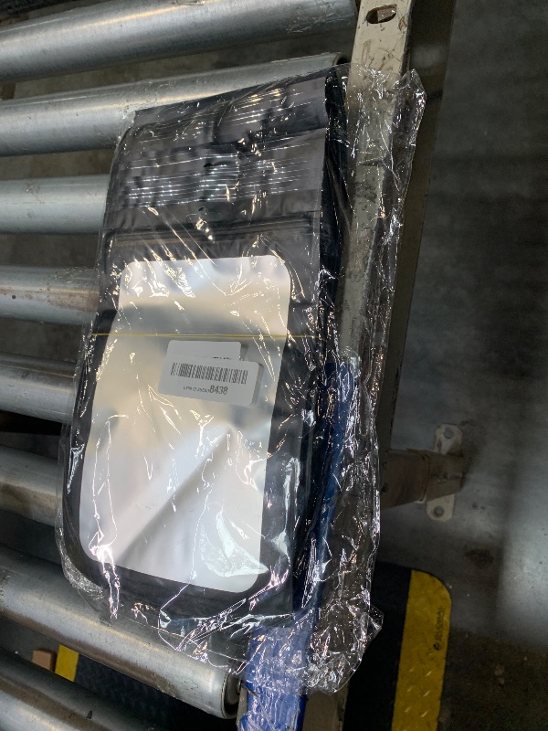 Photo 1 of 100 Pieces Resealable Mylar Bags with Zipper and Clear Window Smell Proof Packaging Bags Foil Pouch Zipper Bag for Food Self Sealing Storage Supplies (Black, 6.29x9.44 inches)