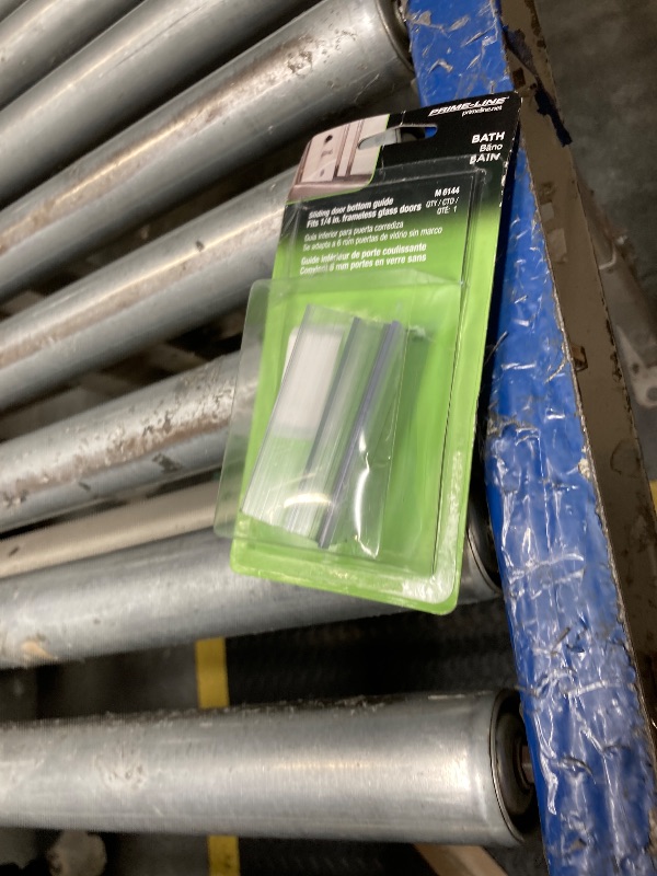 Photo 1 of Prime-Line M 6144 Tub Enclosure Bottom Guide, Work right Products, Clear Plastic, Snap-In (Single Pack)